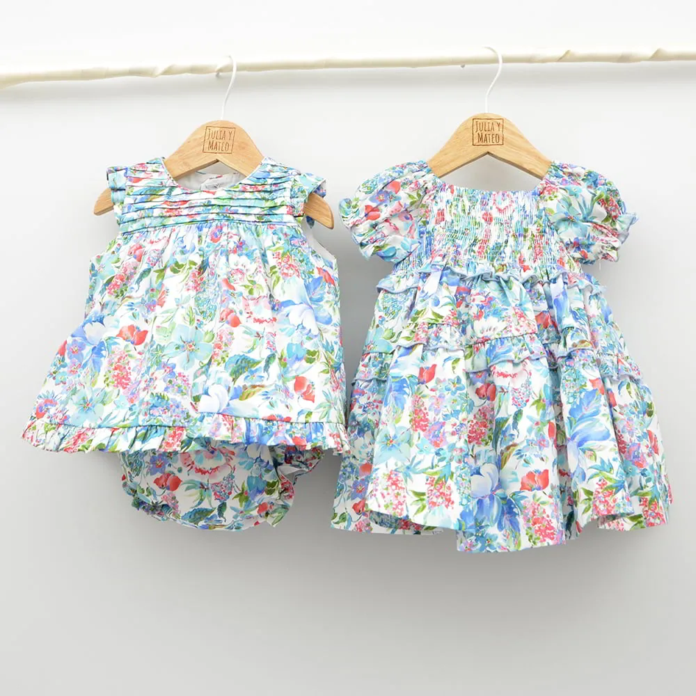 Vestido bebé Provenza Punto Smock